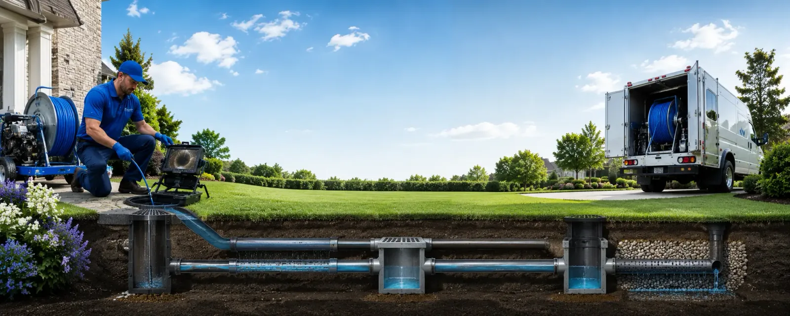 Outdoor drain cleaning information for Scuddy, KY